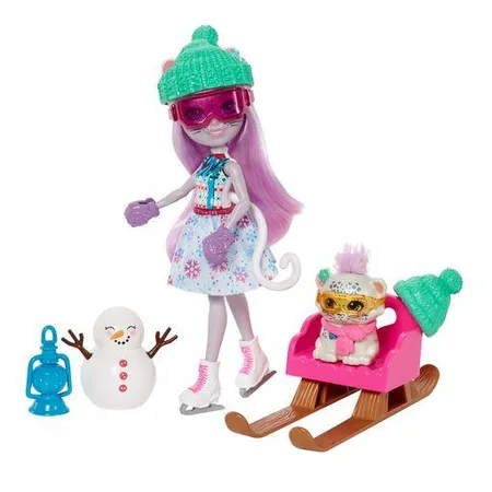 Mattel Enchantimals Weihnachtswunder-Adventskalender (mit Puppe)