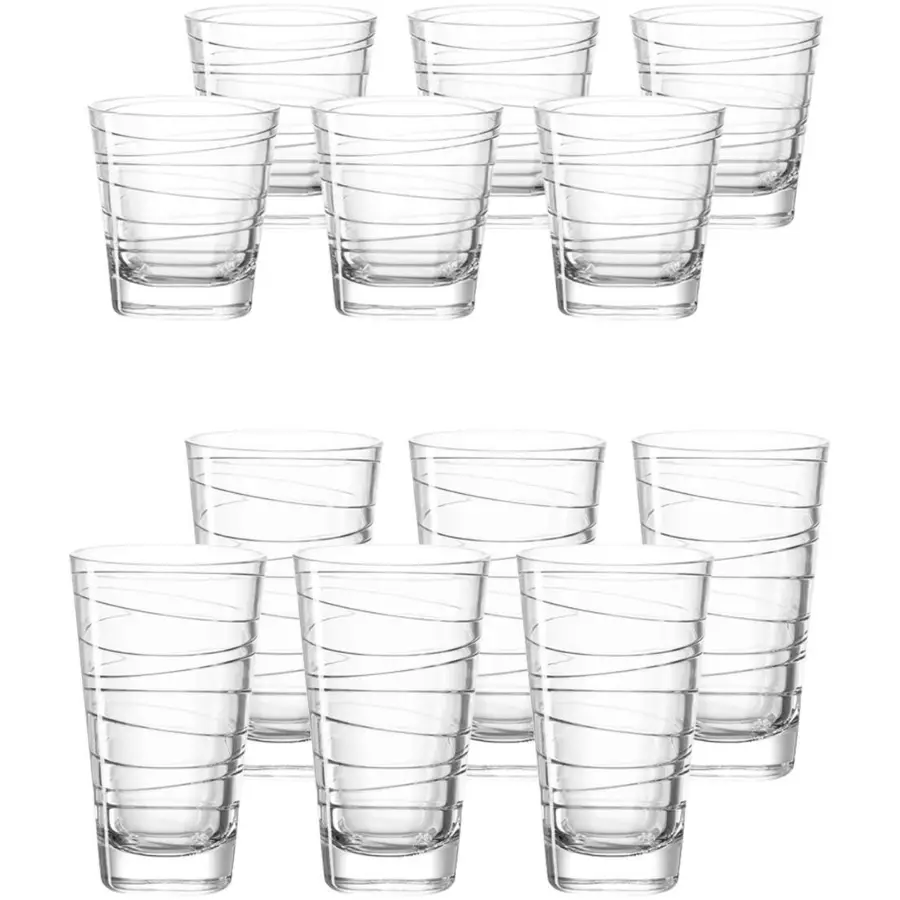 Leonardo Trinkgläser Vario Struttura 12er Set transparent
