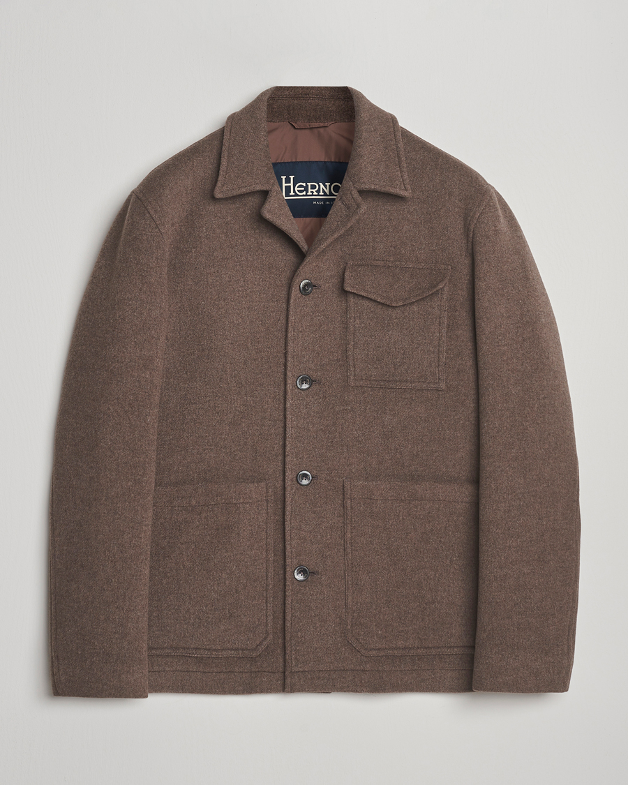 Herno Soft Wool Field Jacket Beige