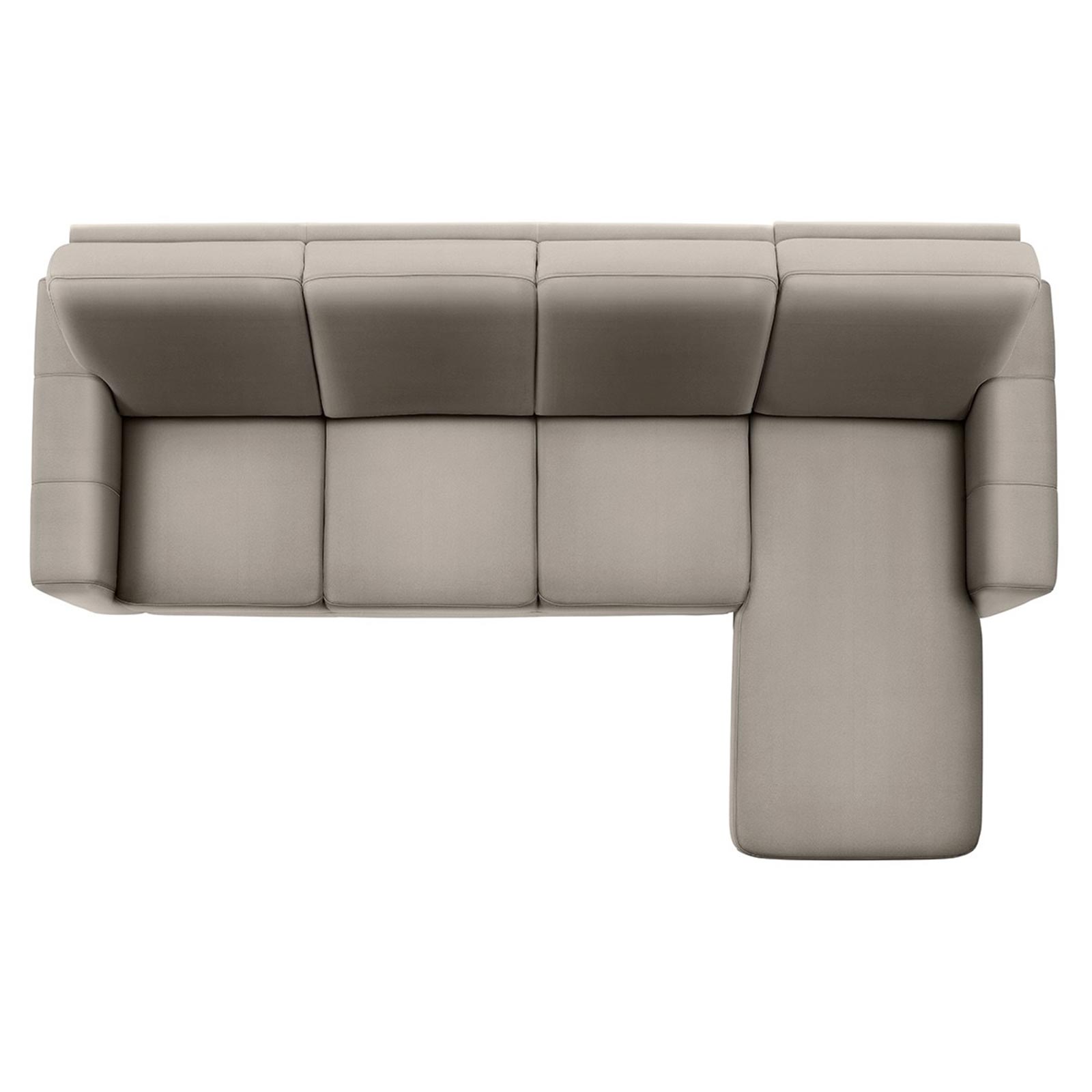polsterpower Ecksofa - Holiday alu - Basismodell - Recamiere rechts