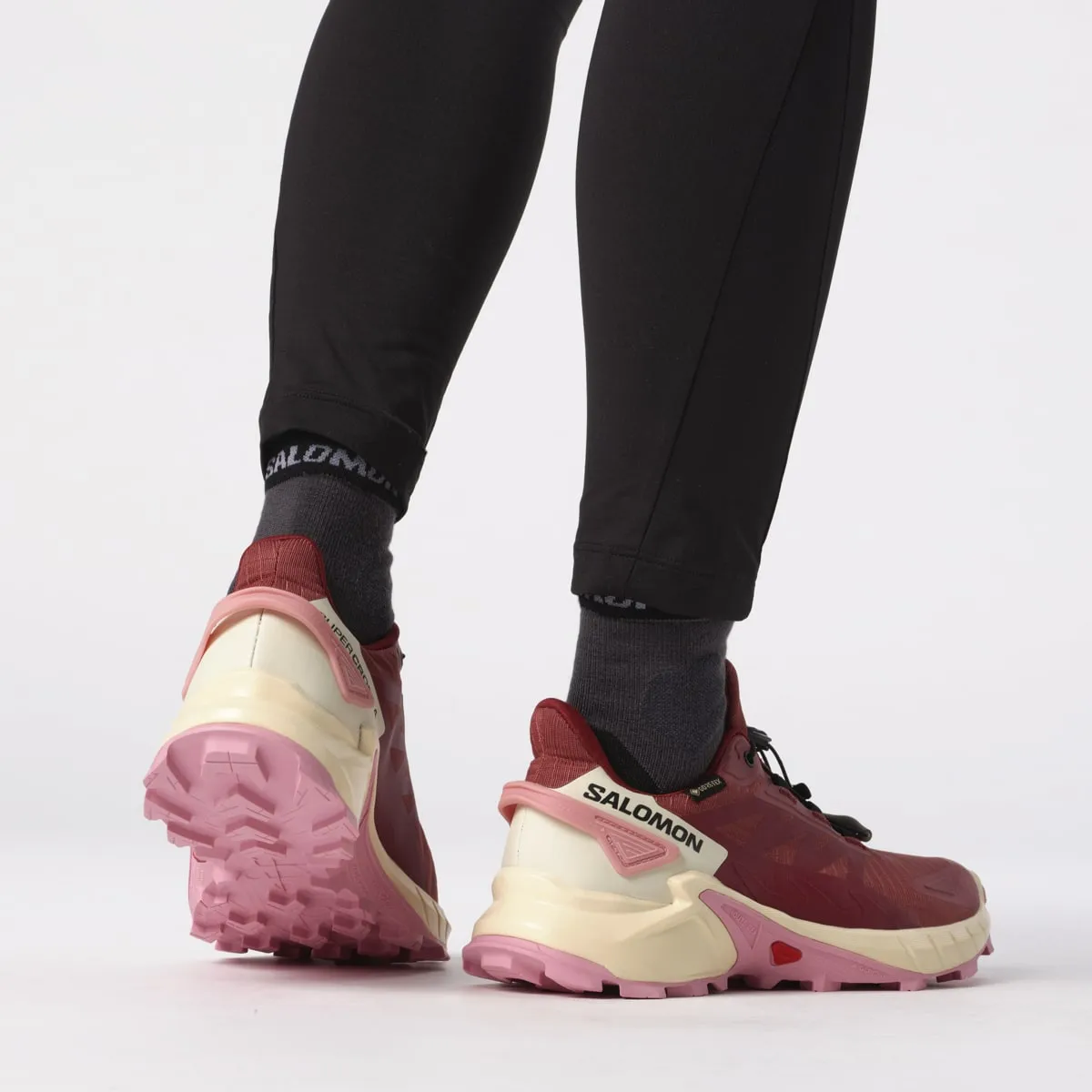 Salomon Women's Supercross 4 GORE-TEX Cow Hide/Syrah/Blush