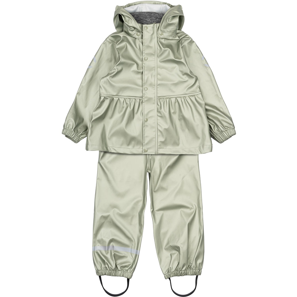 Køb Mikk-Line Green Bay PU Metallic Regnsæt Med Seler/104
