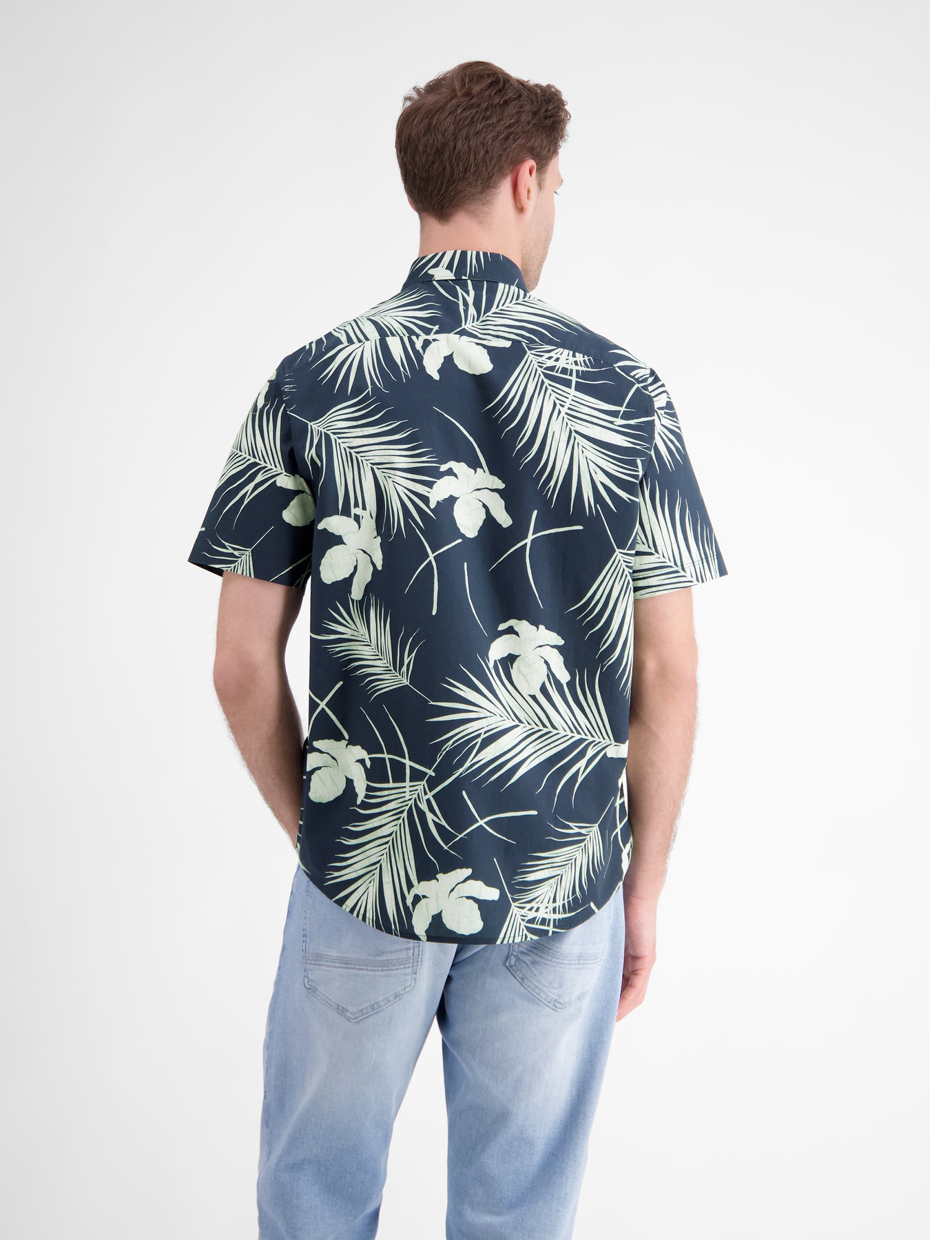Kurzärmeliges Herrenhemd, Hawaiian-Style