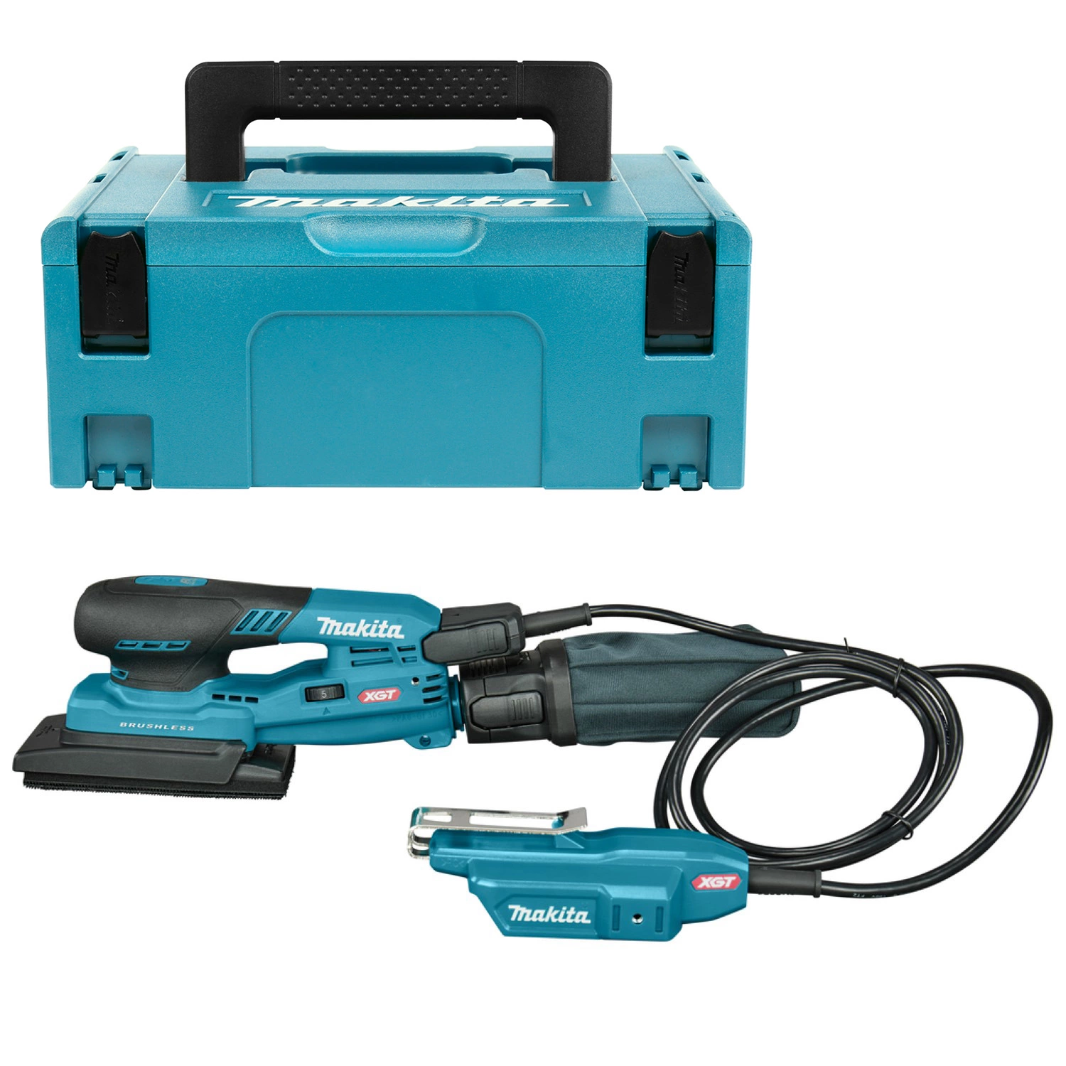 Makita BO005CGZJNL XGT 40V Li-ion accu Handpalm vlakschuurmachine in Mbox - 80x130mm