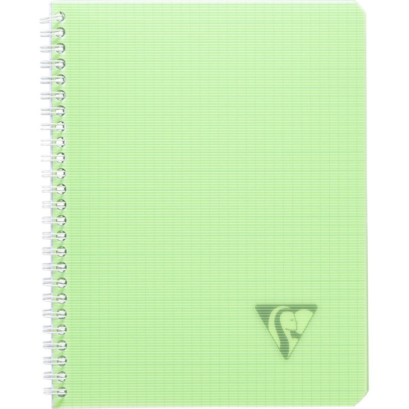 Cahier spirale Clairefontaine Linicolor 17 x 22 cm petits carreaux 100 pages