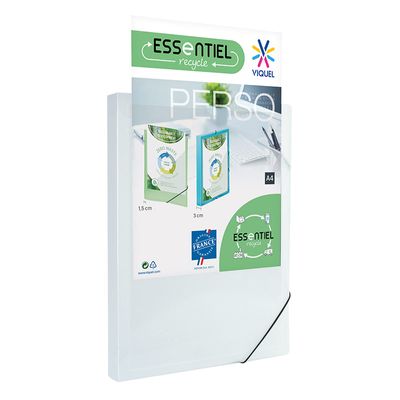 Viquel - Boîte de classement plastique personnalisable - dos 30 mm - blanc