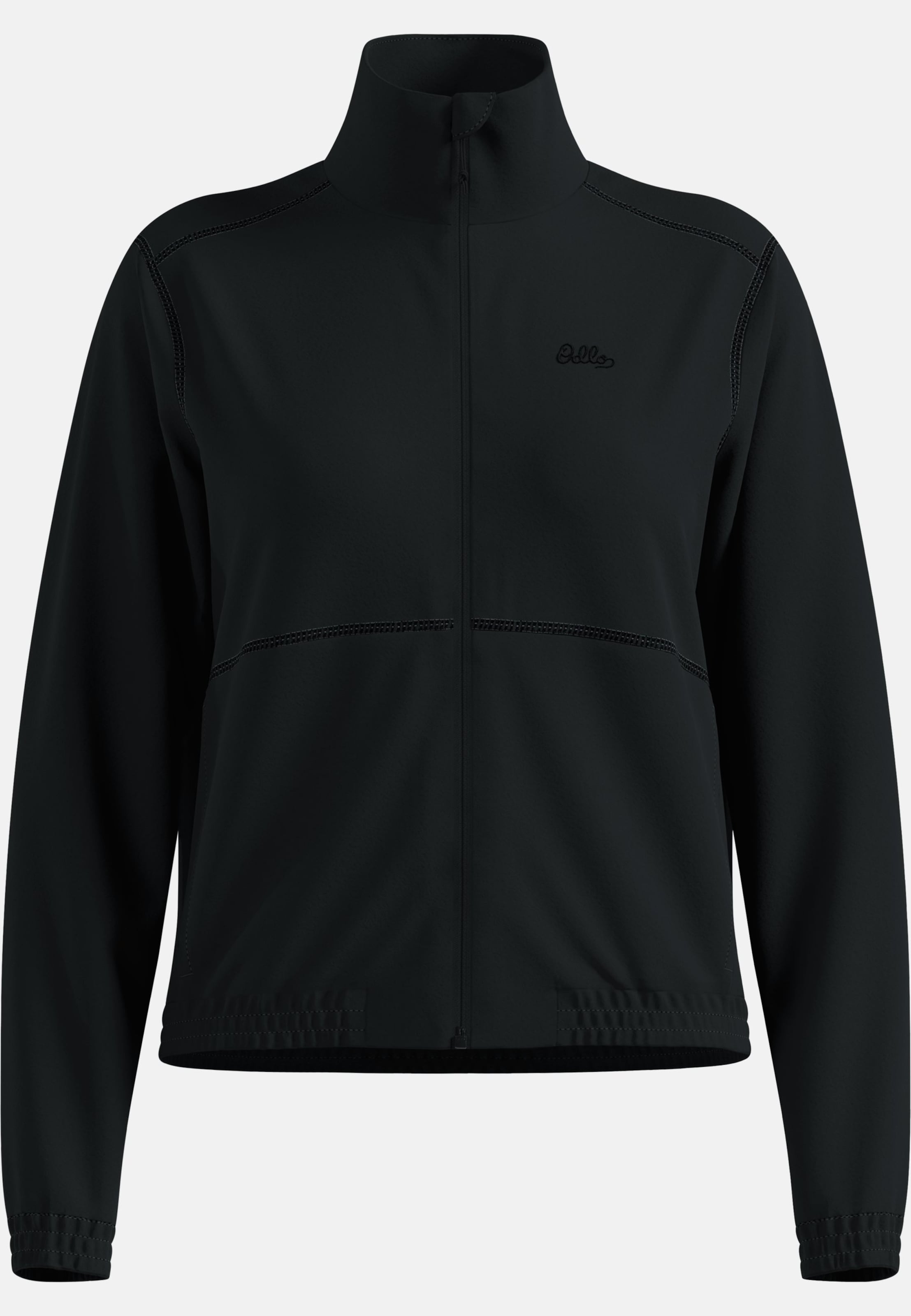 Klassische Essentials Multisport Fleecejacke mit Reissverschluss in black
