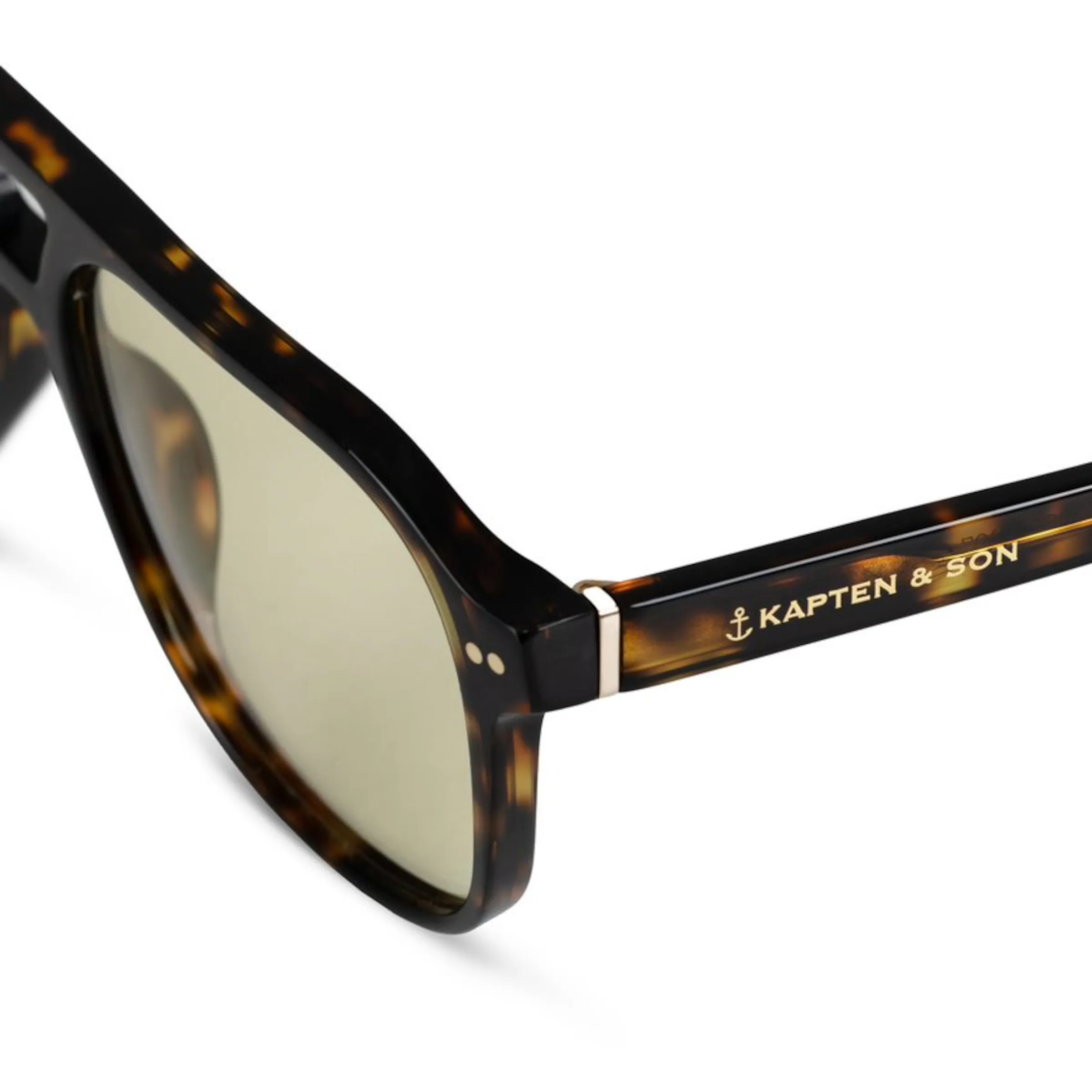 Zurich Oversize Dark Tortoise Green
