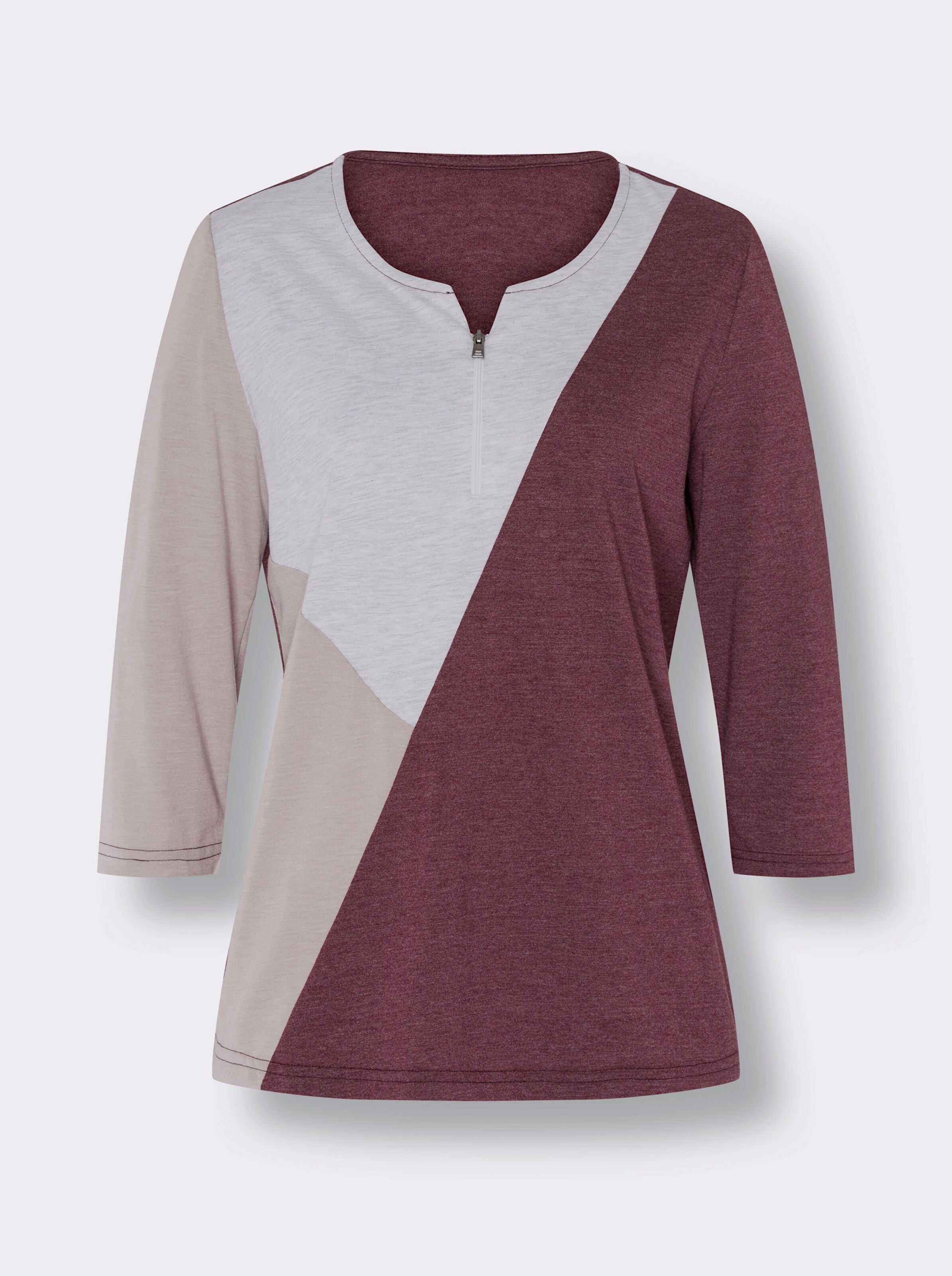 34-Arm-Shirt in Patch-Optik