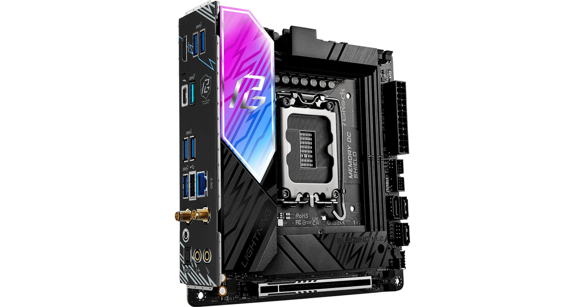 ASRockB860I Lightning WiFi socket 1851 moederbord  (RAID, Gb-LAN, WLAN, BT, Sound, mini-ITX)