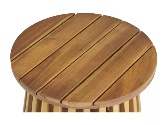 Table basse ronde en bois massif D40 cm - NASSAU