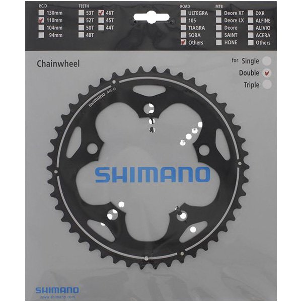 Shimano Cross/race klinge ø110 mm 46T sort