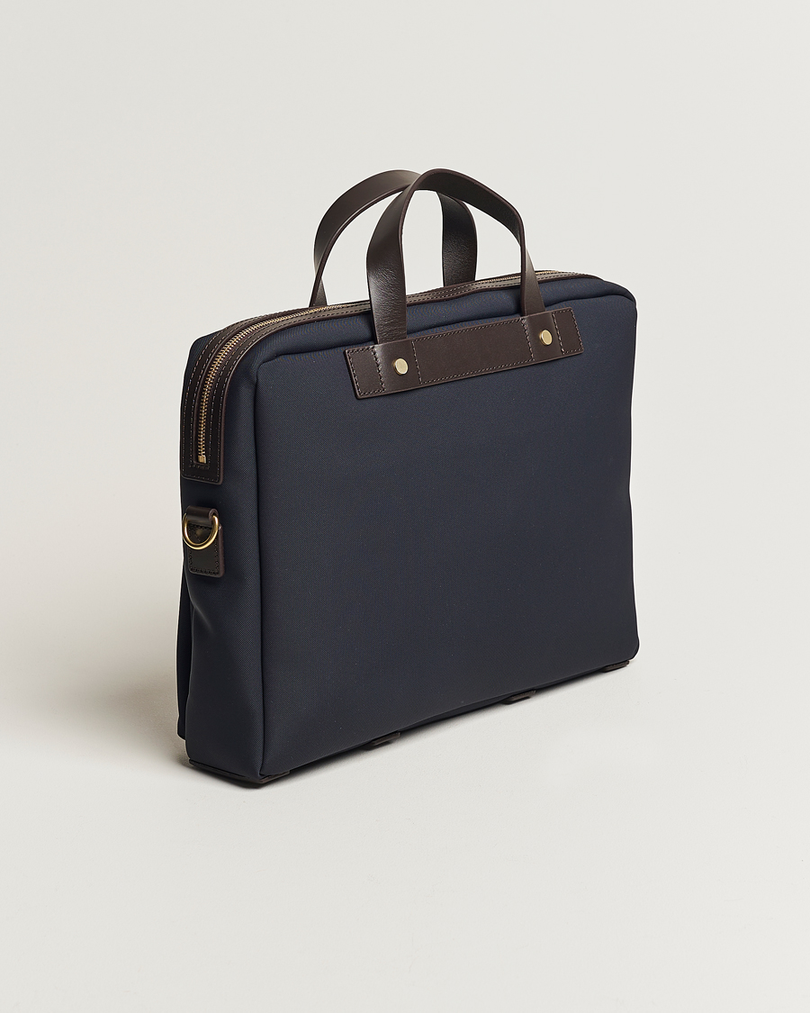 Mismo M/S Nylon Office Navy/Dark Brown