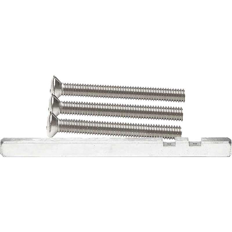 AXA krukstift RVS + bouten M6x50mm