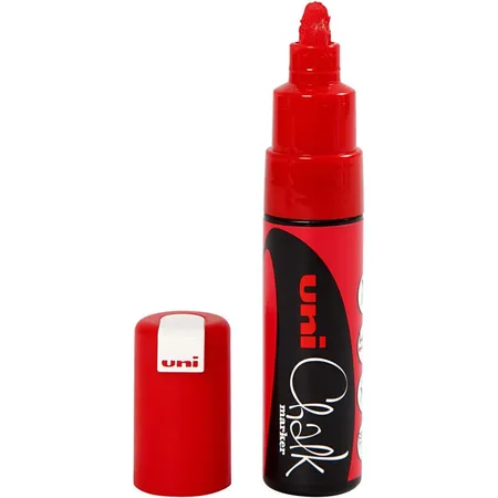 uni-ball Chalk Marker rot 8 mm, Keilspitze, PWE-8K
