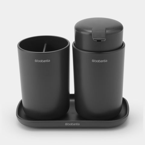 ReNew Badkameraccessoire-set, zeepdispenser, tandenborstelhouder en sc