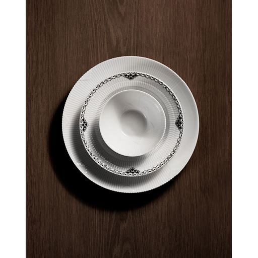 Royal Copenhagen Hvid Elements Skål, Ø13 cm