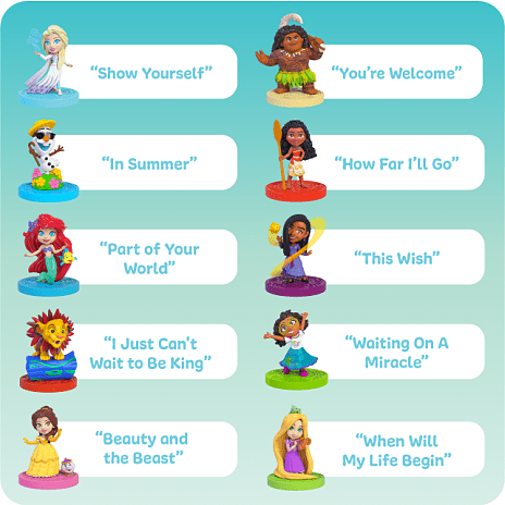 Disney Musical Minis figur - flere varianter - assorteret