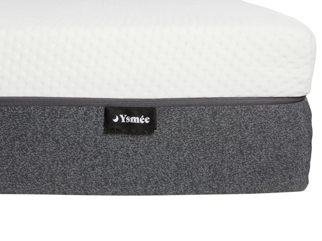 Ensemble 90 x 190 cm sommier tapissier + matelas mousse HD 7 zones et accueil mémoire de forme déhoussable ép.25cm - RIAU de YSMÉE