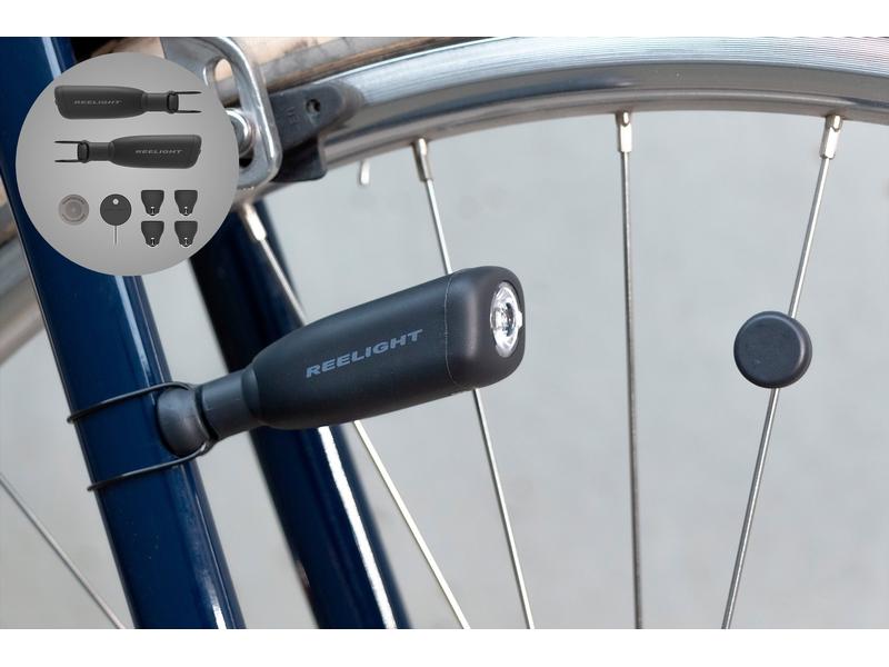 Reelight Velolampe CIO  Reepower Blinklicht Set 8-teilig Batterieloses Fahrradlicht