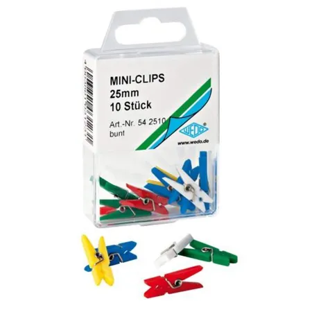 WEDO® Klemmer Miniclips, 25 mm, 10 Stück