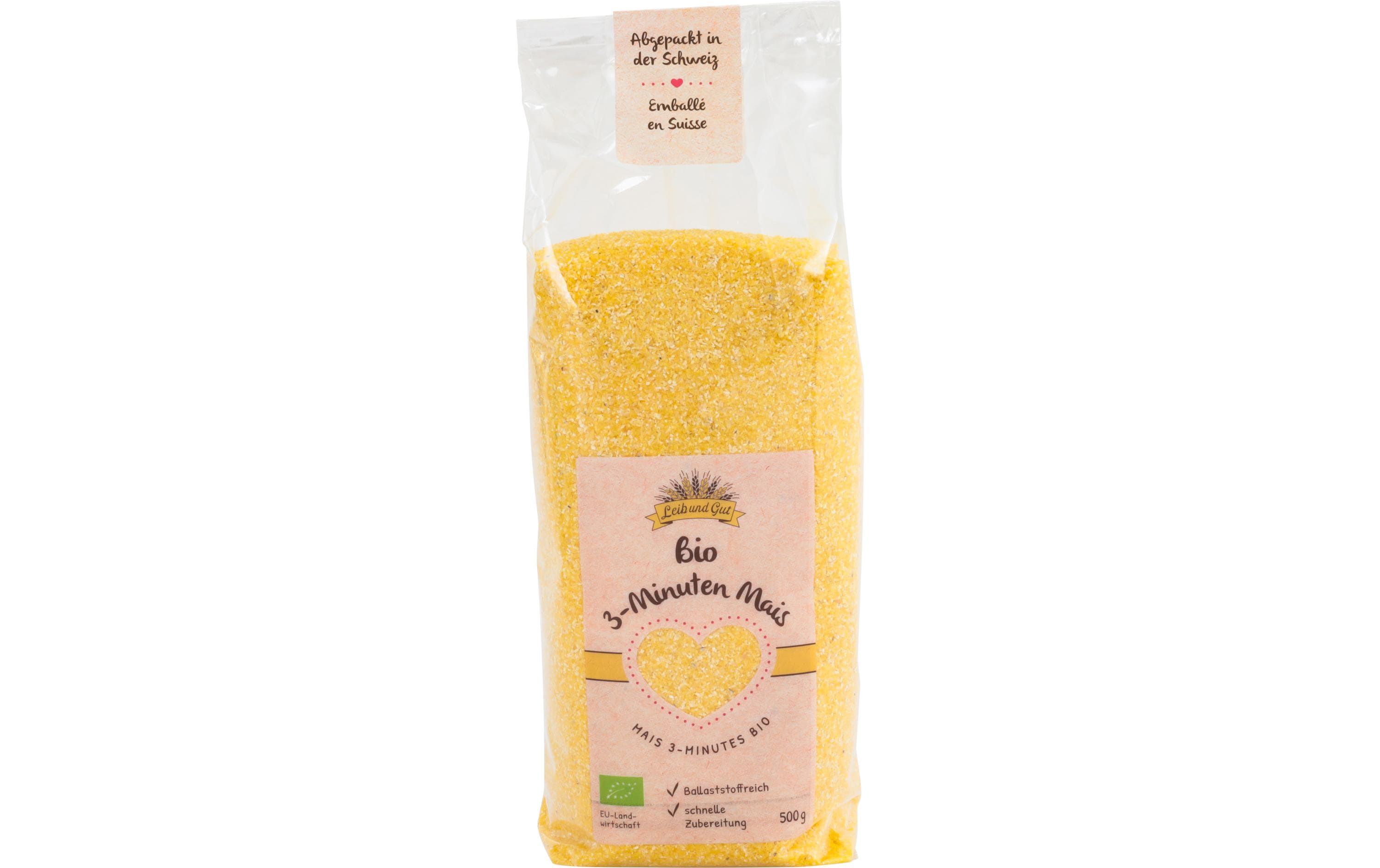 Bio 3-Minuten Mais 500 gBio Knospe Maisgriess