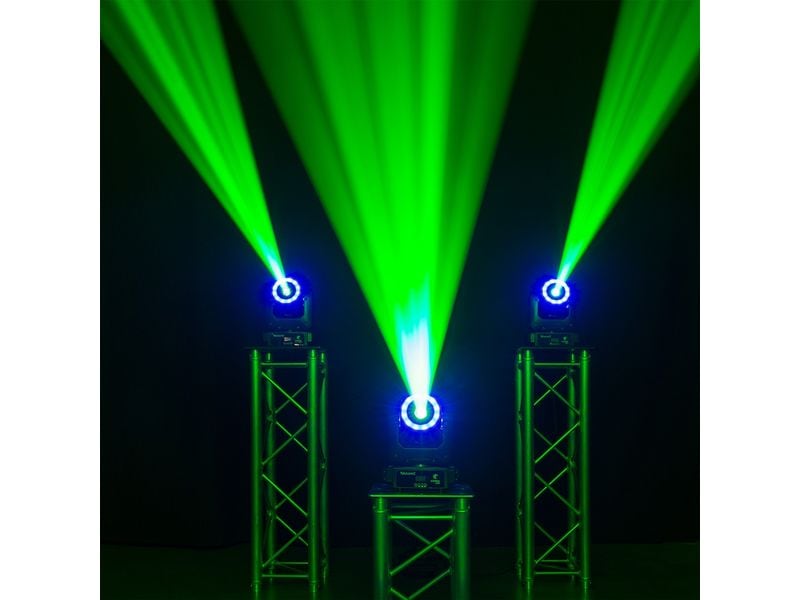 BeamZ Moving Head COBRA 100R Kompakter LED-Moving Head mit LED-Ring