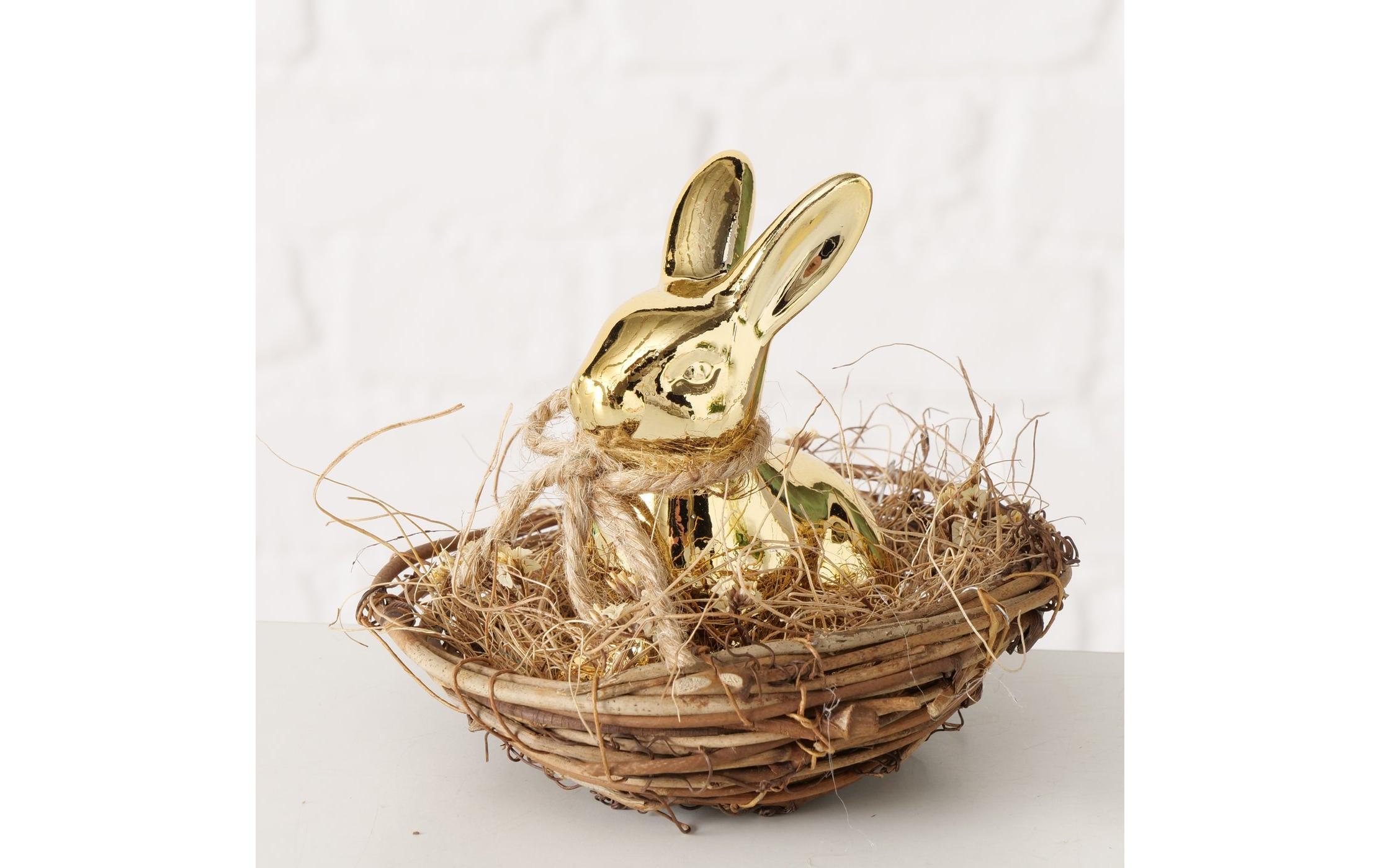 Aufsteller Hase Goldina, GoldOster-Arrangement