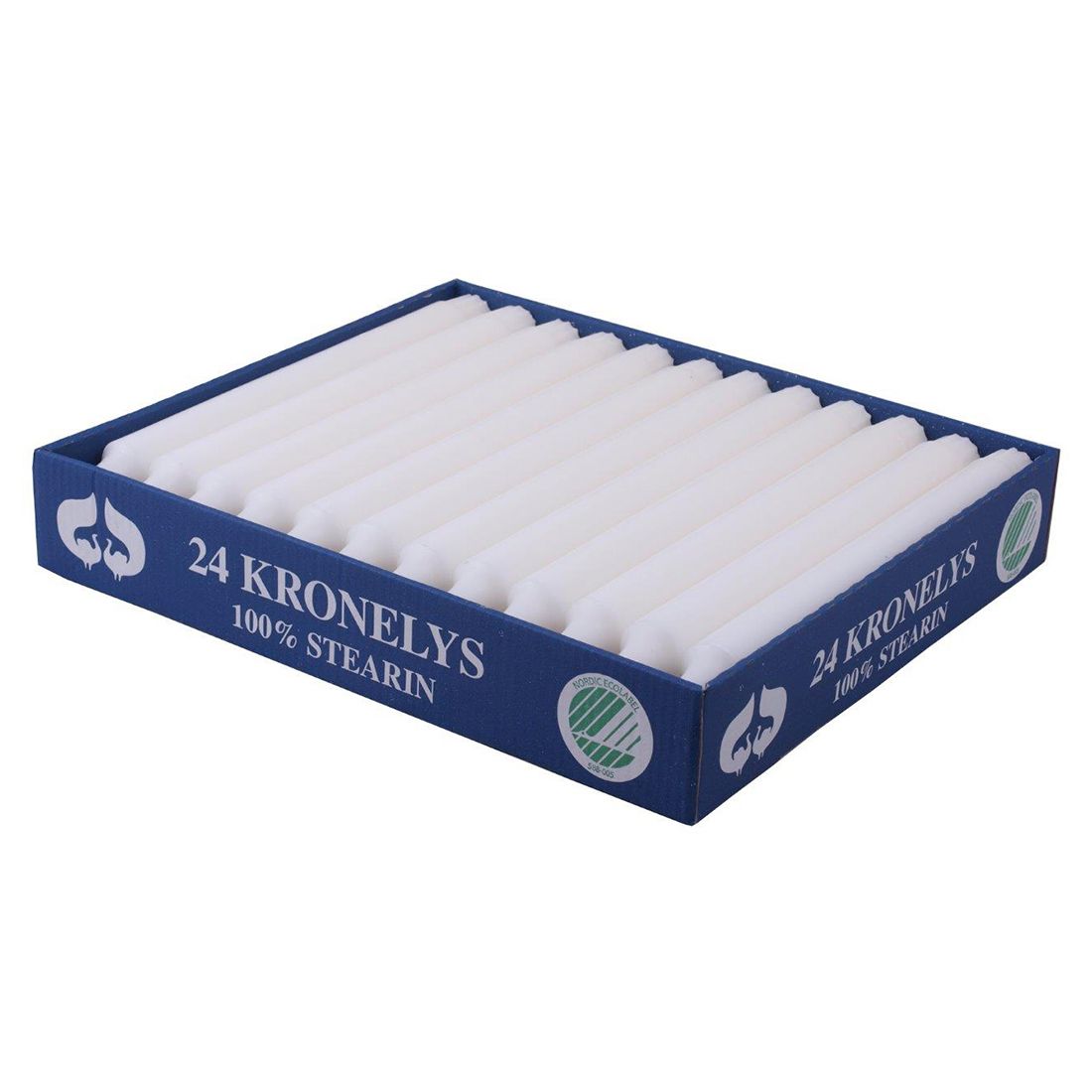 Stearin kronelys 24pk