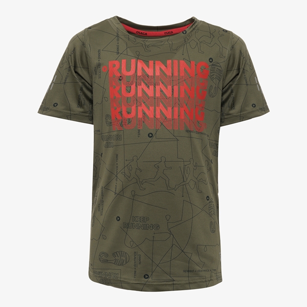 Osaga jongens sport T-shirt met tekstopdruk