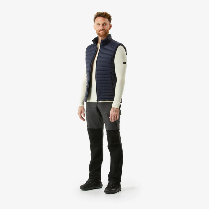Colete de penas Forclaz MT100 masculino da Decathlon