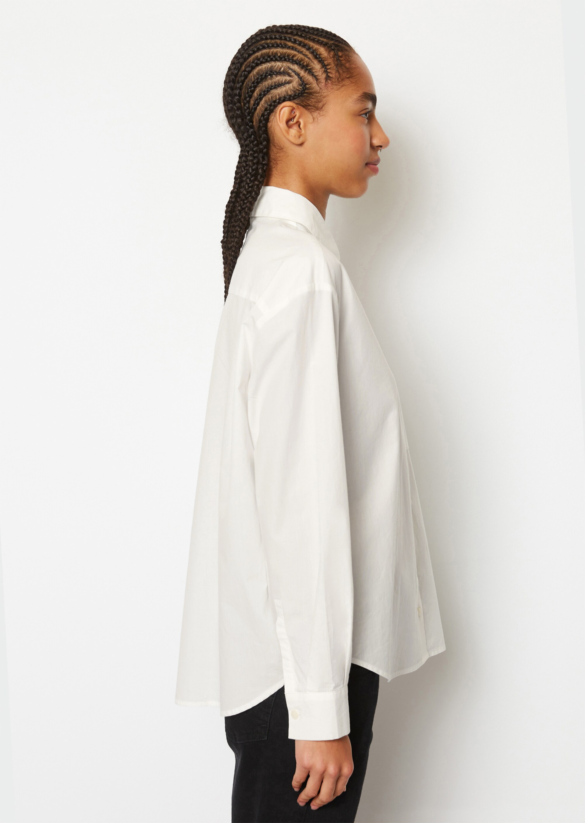 Bluse loose aus reiner Bio-Baumwolle