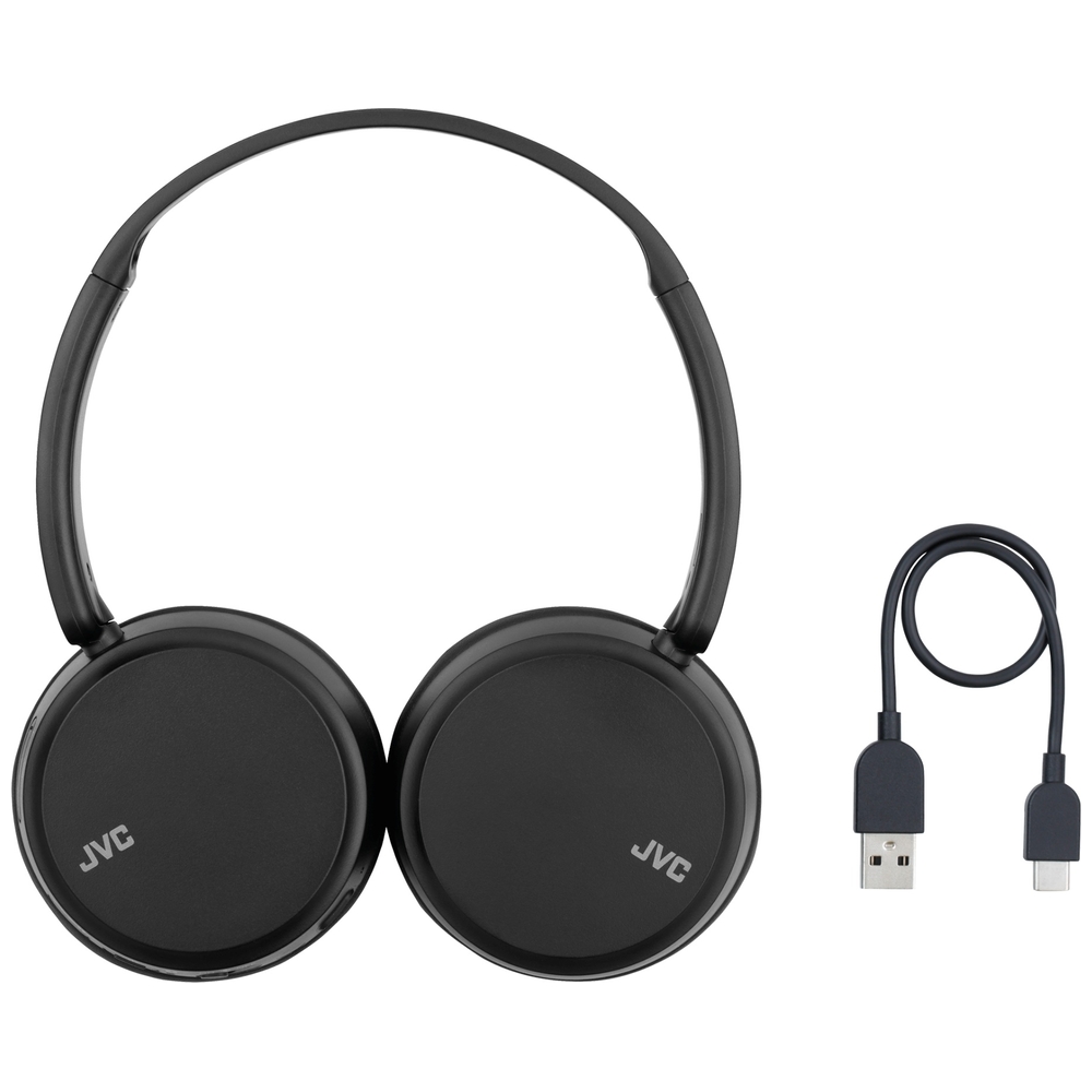 JVC Kabellose Bluetooth-On-Ear-Kopfhörer Schwarz