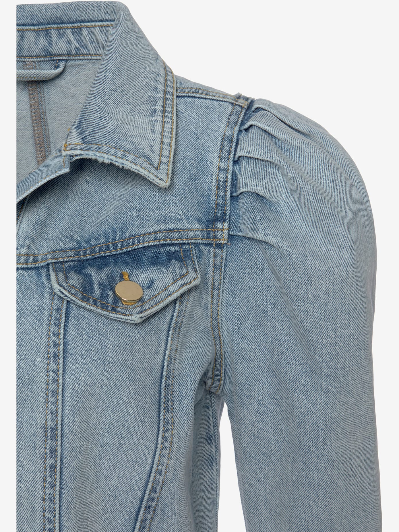 Veste en jean avant boutonné