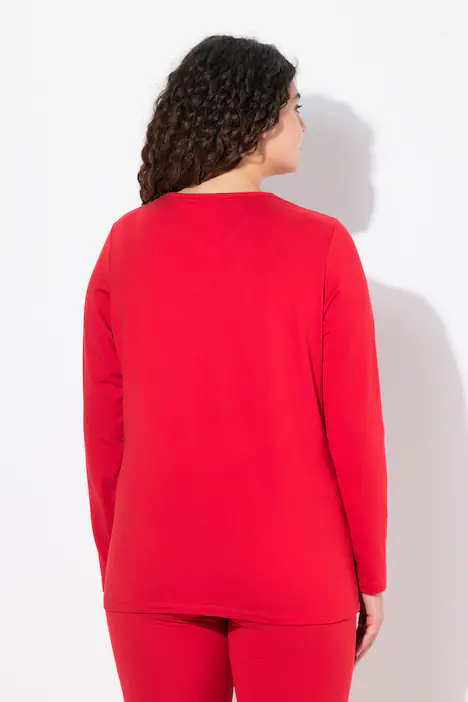 Ski-Funktionsshirt, schnelltrocknend, Loop, Langarm, salsa