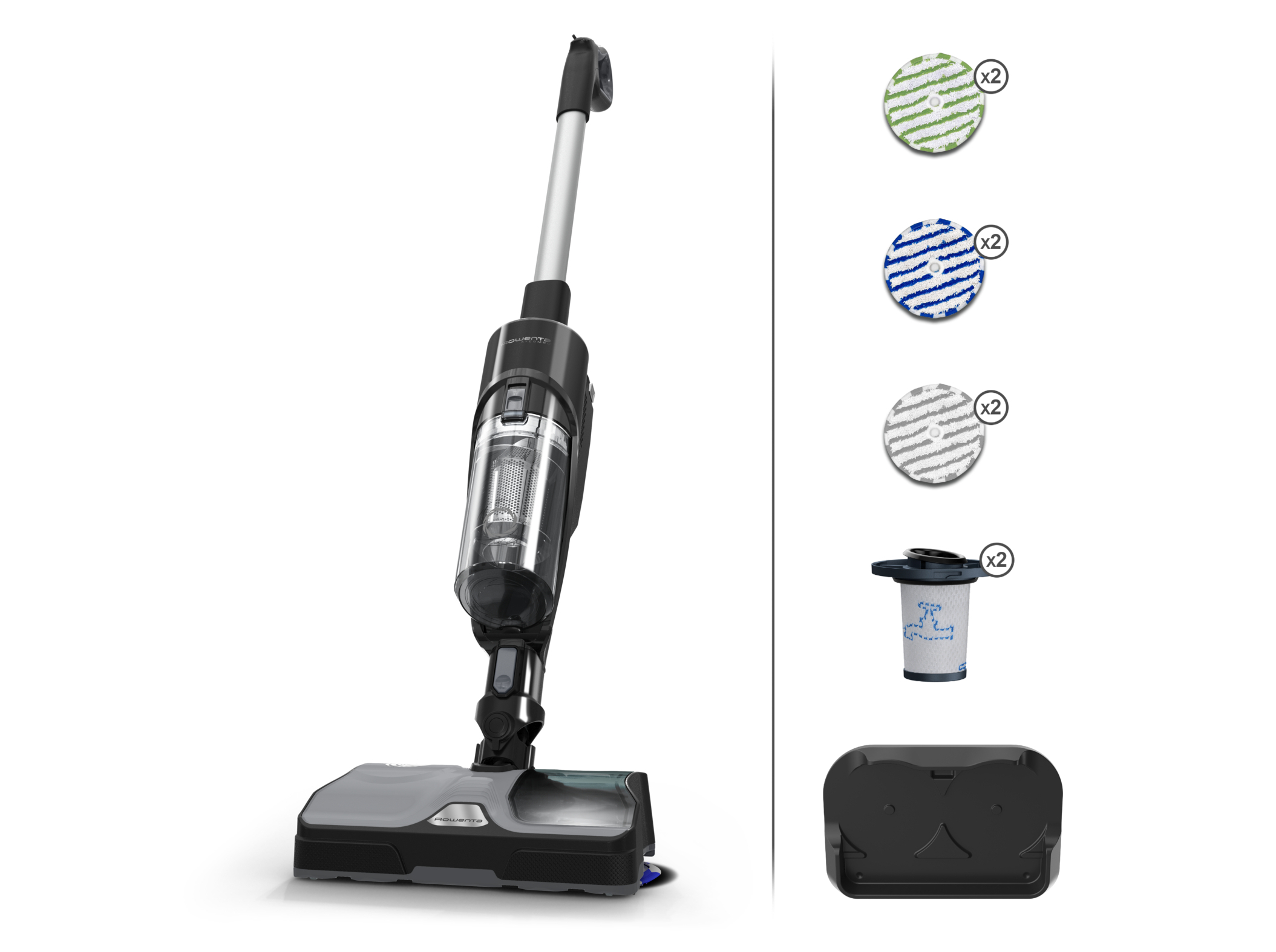 ASPIRADOR VERTICAL ROWENTA GZ3039WO X-COMBO 2 EM 1 ASPIRA E LAVA SEM FIOS