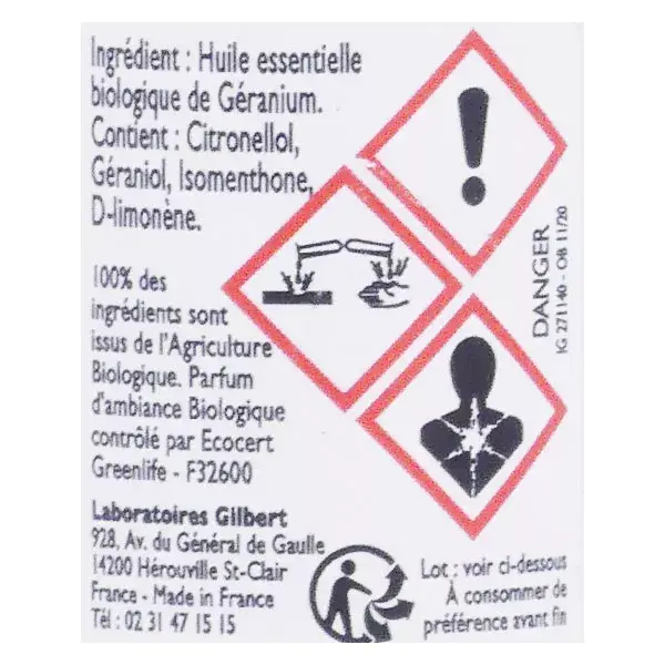 Le Comptoir Aroma Óleo Essencial de Gerânio Orgânico 5ml