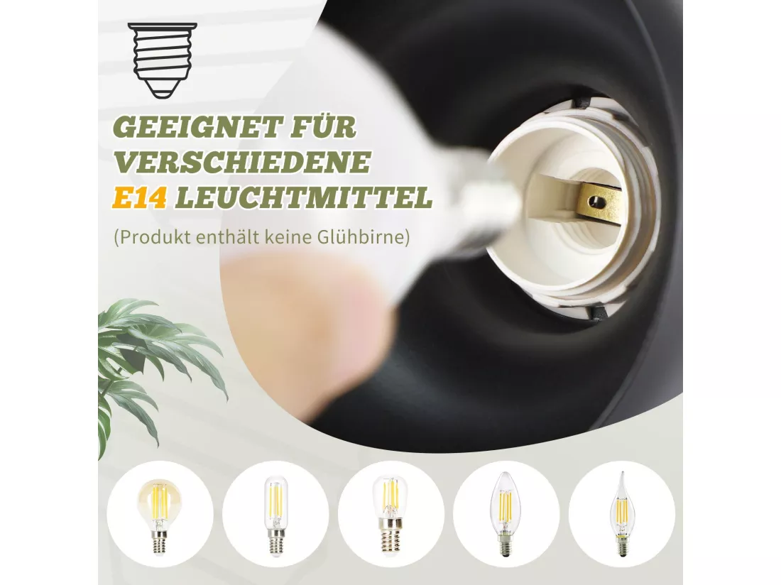 NETTLIFE Spot de plafond vintage E14 abat-jour industriel en fer spot pivotant pour chambre à coucher couloir salon