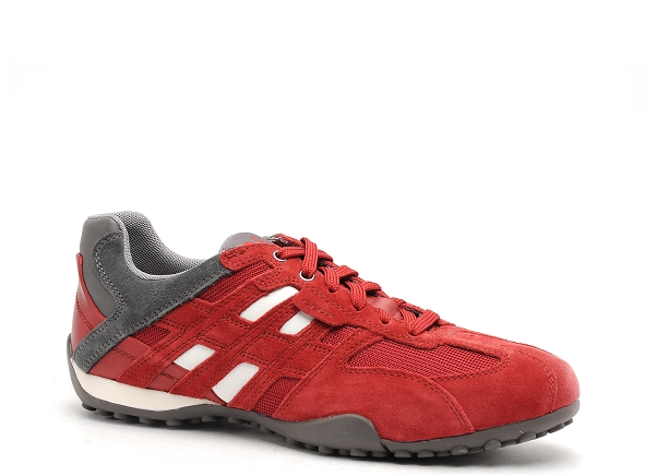 Geox basses homme u4207k uomo snake rouge