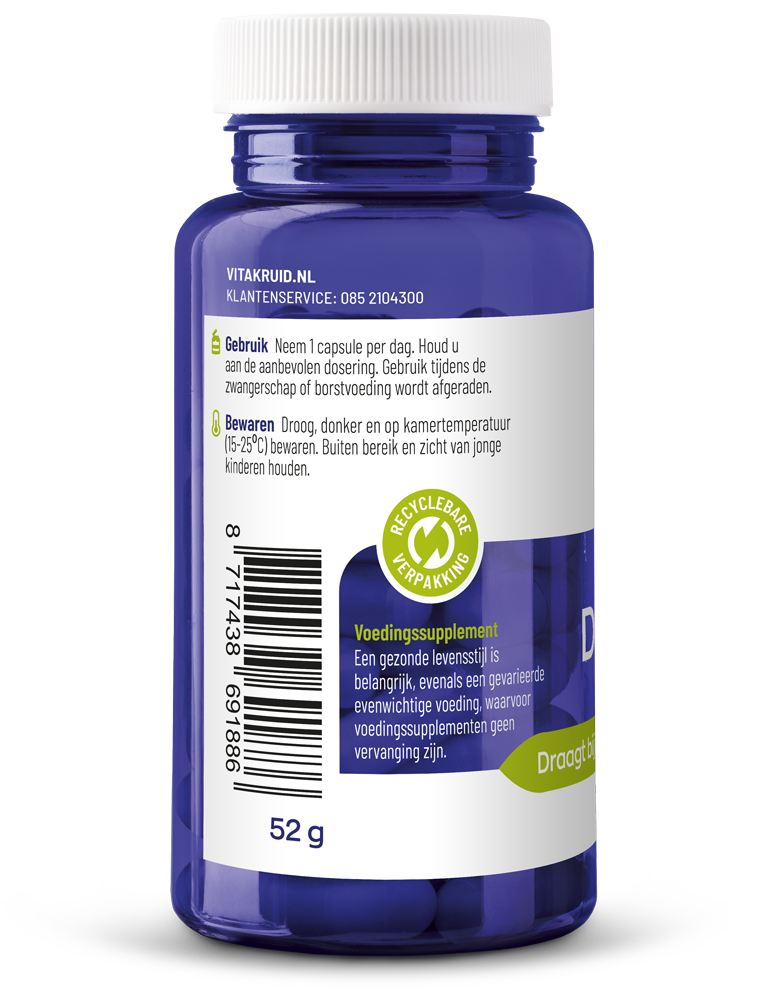 Vitakruid Dim Builder 400 Mg Broccolikiem Extract Hiactives® (60 vega capsules)