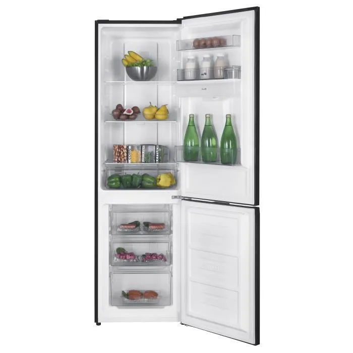 Réfrigérateur congélateur bas CONTINENTAL EDISON - 251L -Total No Frost - Noir - L 55 cm x H 180 cm
