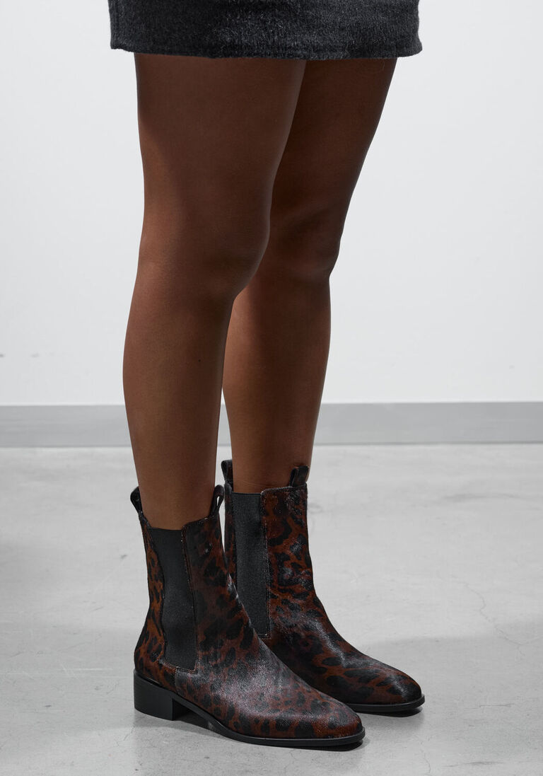 bruine stefano lauran chelsea boots botin plano