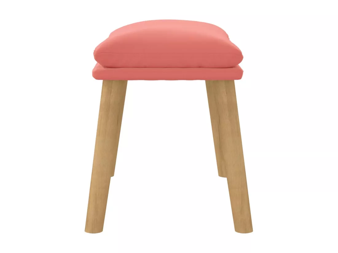 Repose-pied Rose 45x29,5x35 cm Velours