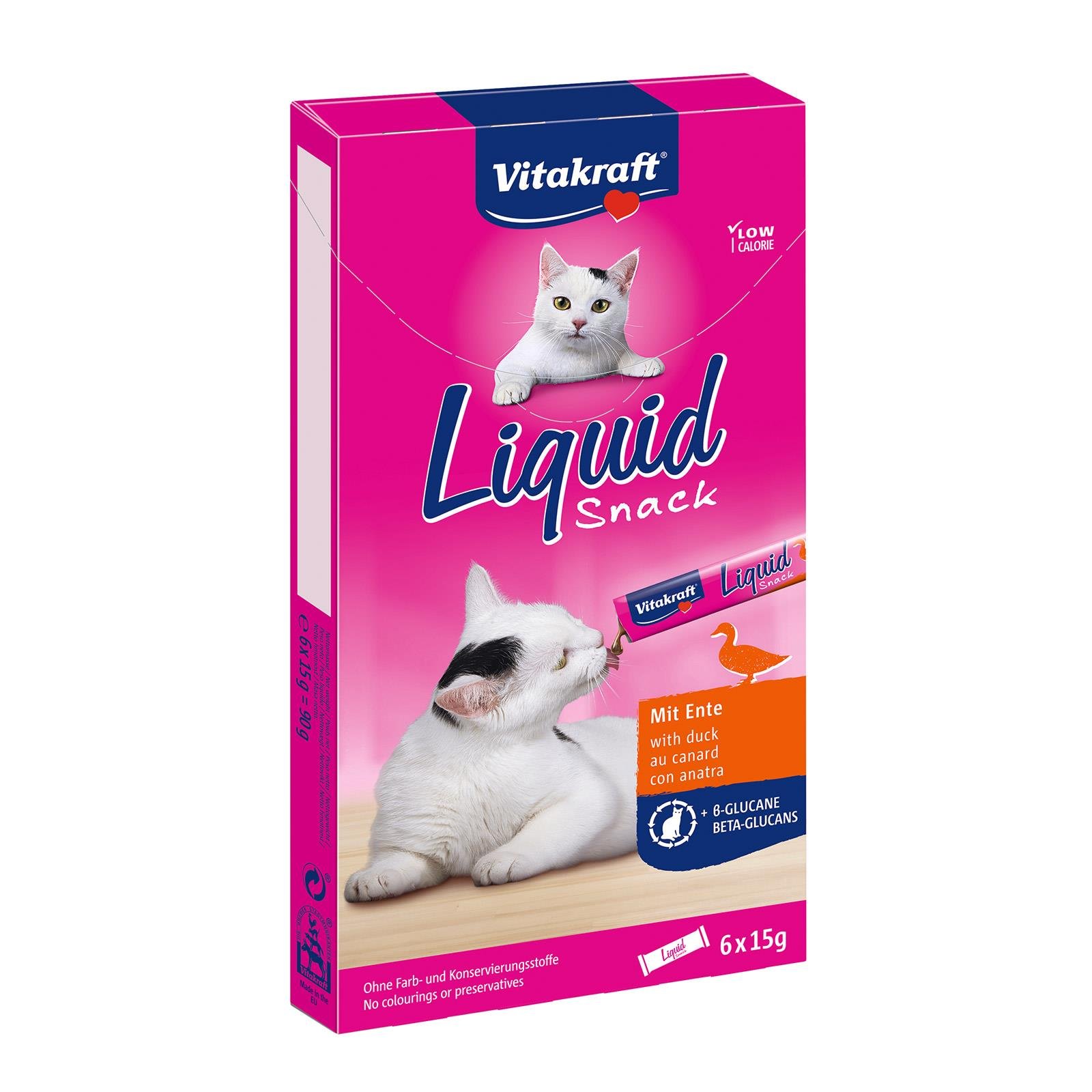 Vitakraft Liquid Snack mit Ente 6er