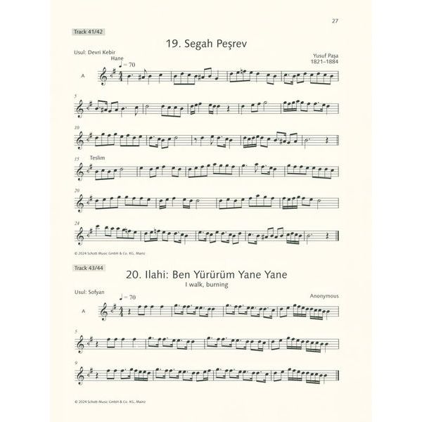 Schott Turkish Folk Tunes