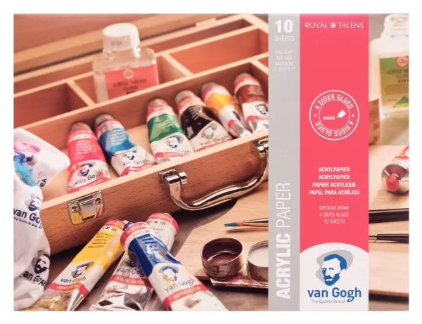 Van Gogh Akrylpapirblok | 30 x 40 cm, 400 g, 10 ark