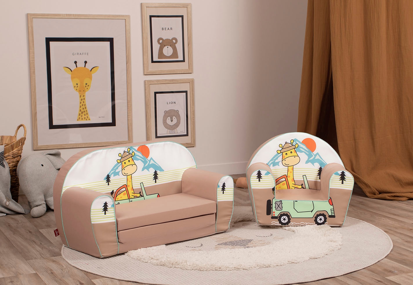 Knorrtoys® Sessel »Giraffe on Tour« für Kinder; Made in Europe