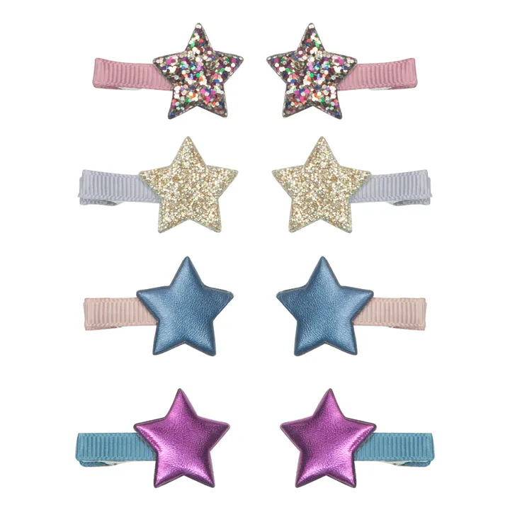 Mimi & Lula Set 8 Mini Barrettes Ziggy Star | Lilas
