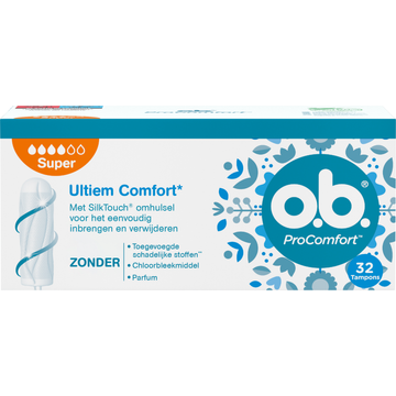 O.B. Pro Comfort Tampons Super 32 Stuks