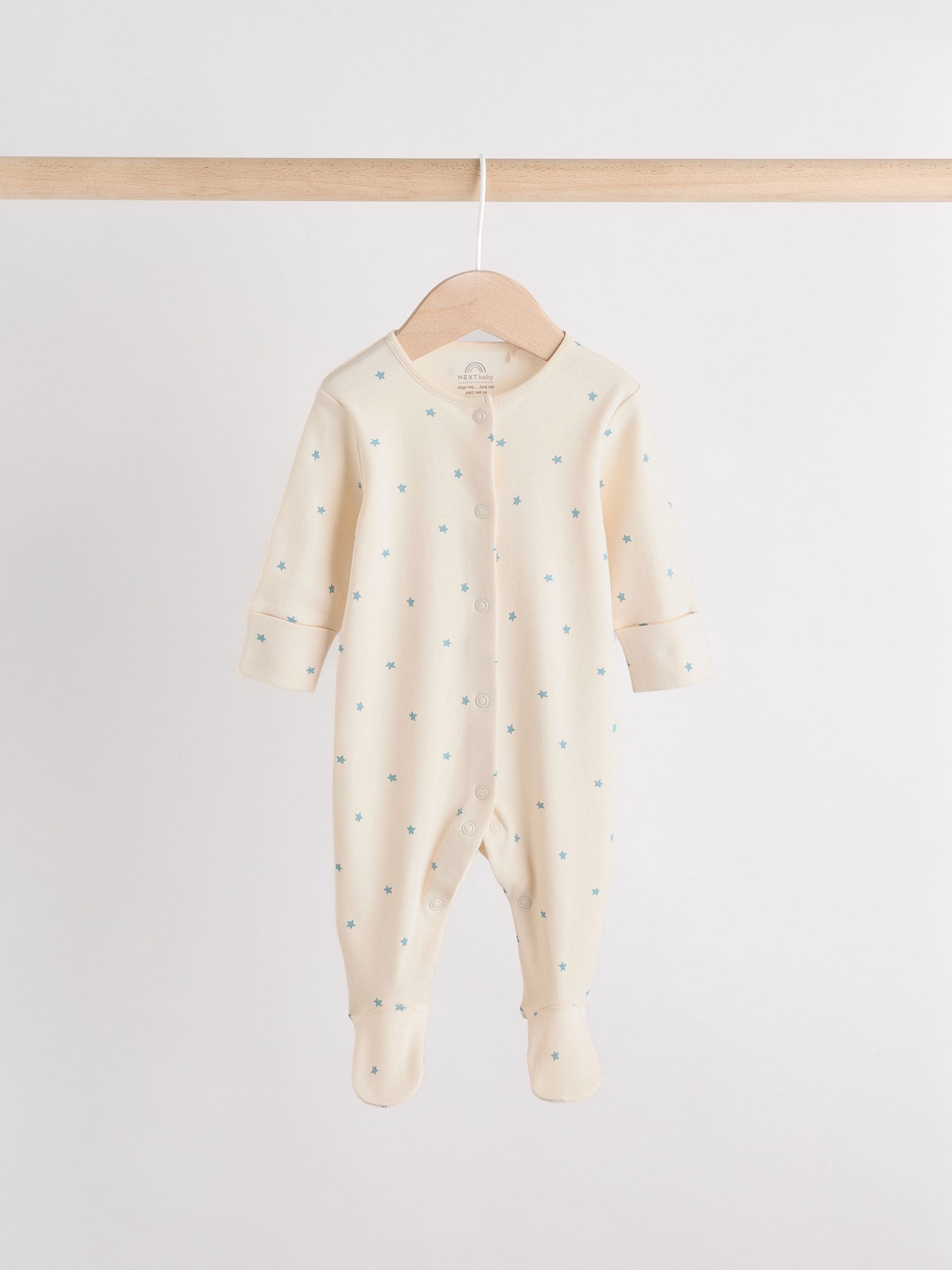 Blauw - Baby Pyjama, Bodysuit, muts en slabbetje 4 -delige set (0-12maanden)